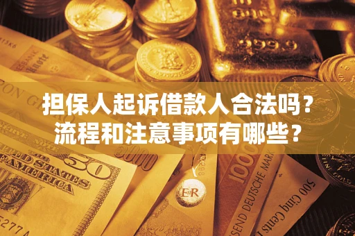 济南担保人起诉借款人合法吗？流程和注意事项有哪些？