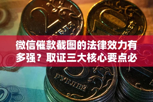 济南微信催款截图的法律效力有多强？取证三大核心要点必须知道！