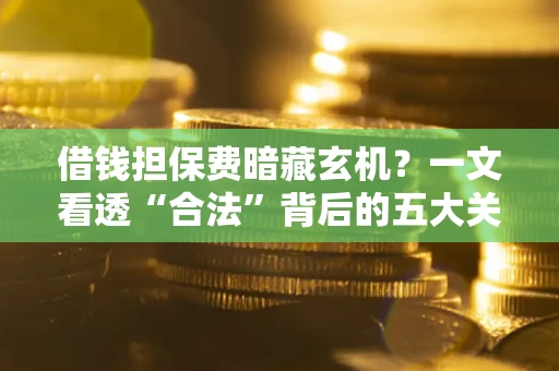 济南借钱担保费暗藏玄机？一文看透“合法”背后的五大关键陷阱