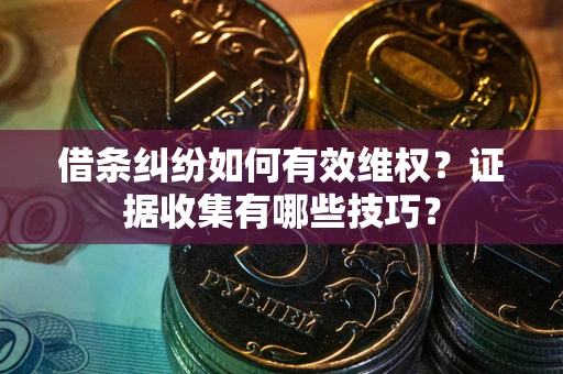 济南借条纠纷如何有效维权？证据收集有哪些技巧？