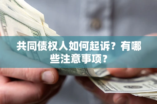 济南共同债权人如何起诉？有哪些注意事项？